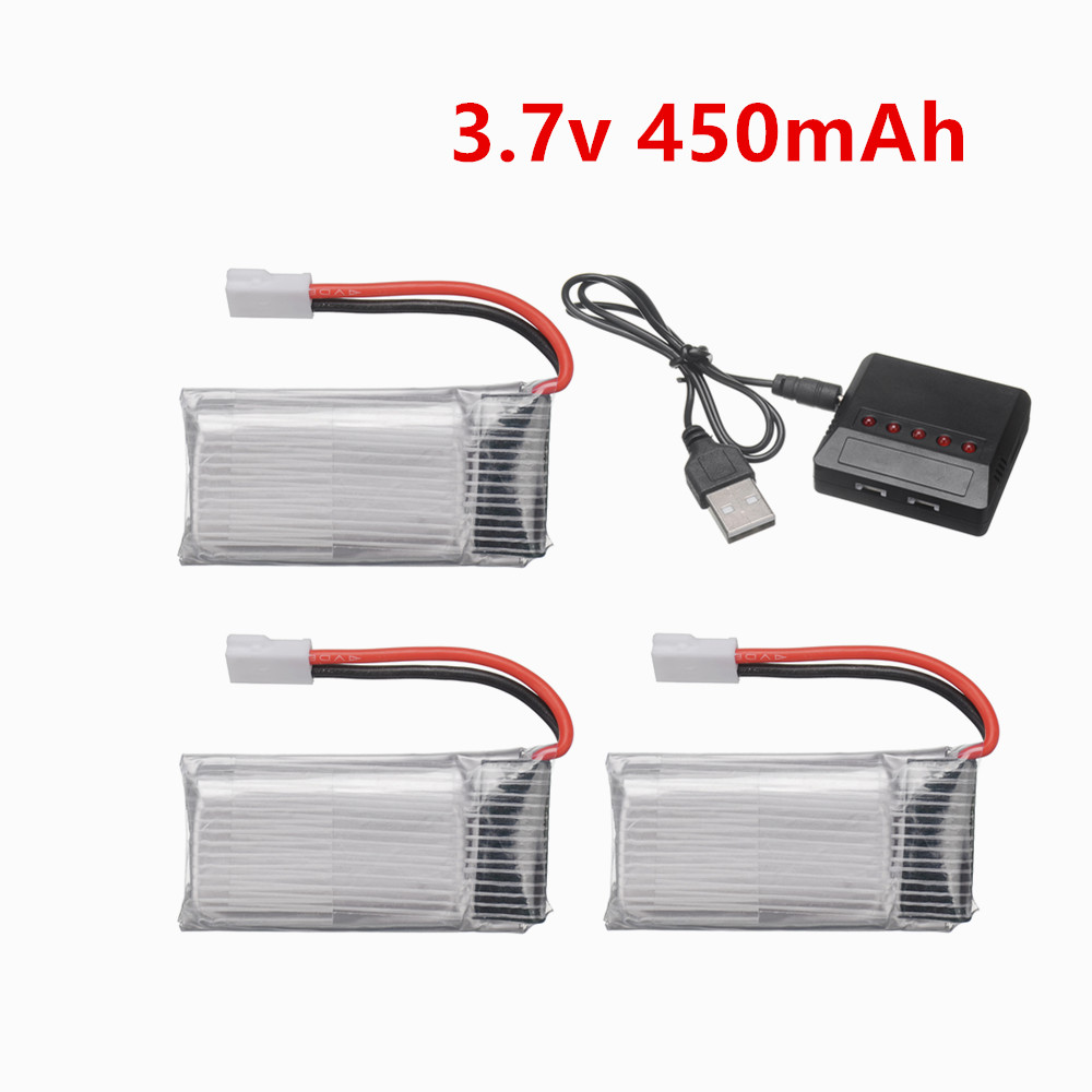Drone Battery Bag - 802035 LiPo バッテリー 3.7V 450mAh 充電式バテリアパック