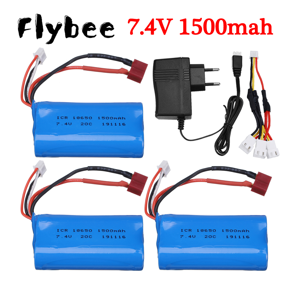 Drone Battery Li-Ion - 7.4v 1500mahリチウムイオン電池18650 2s wltoys 12427 12428