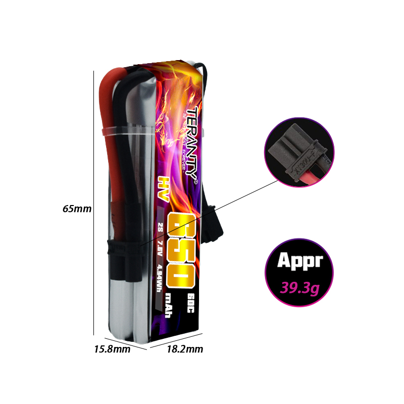 2/4/6/10個入り TERANTY 650mAh 2S  - Drone Battery Plate のレビューと価格