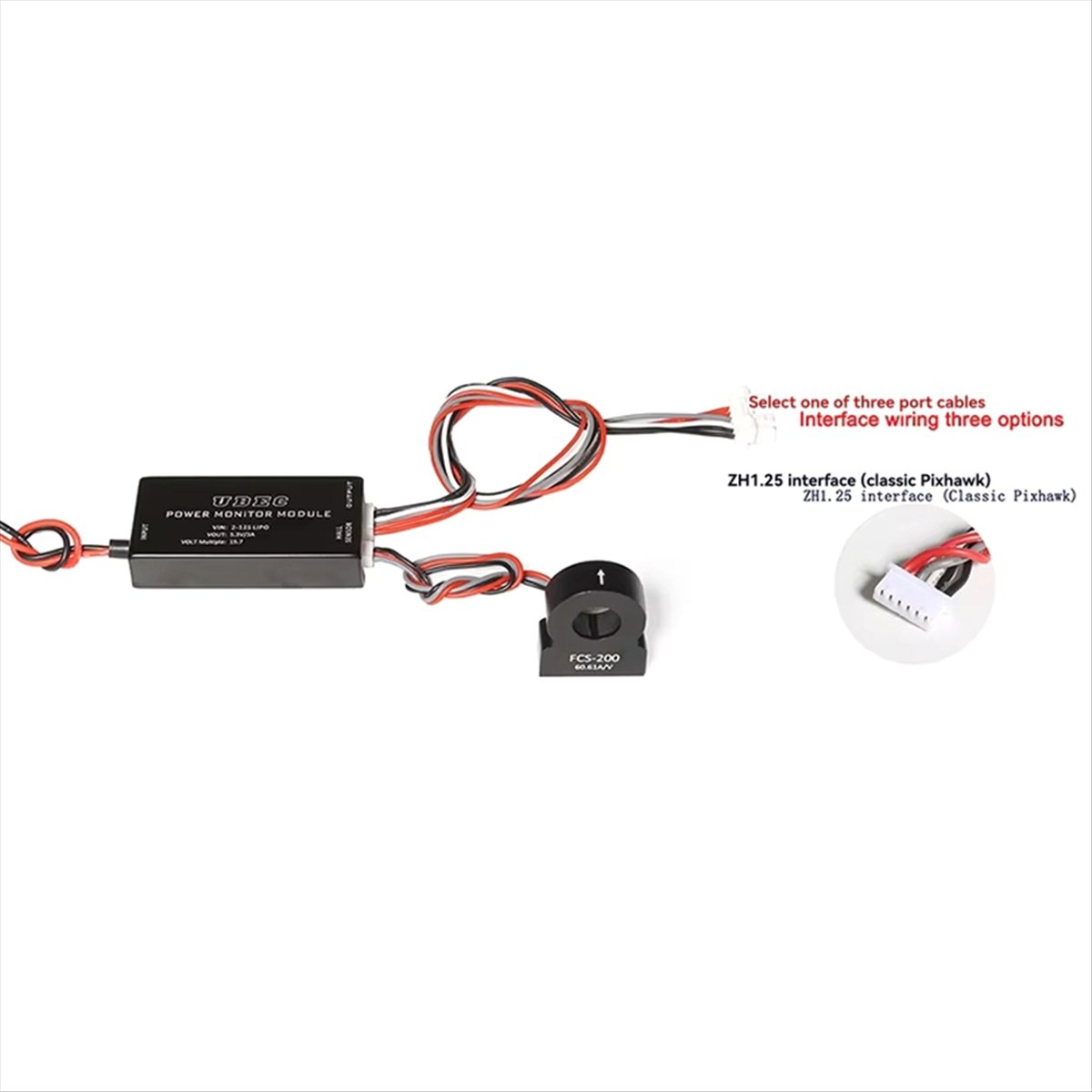 PIXHAWK パワーモニターモジュール用、ホールセンサー付 - Drone Battery High Voltage のレビューと価格